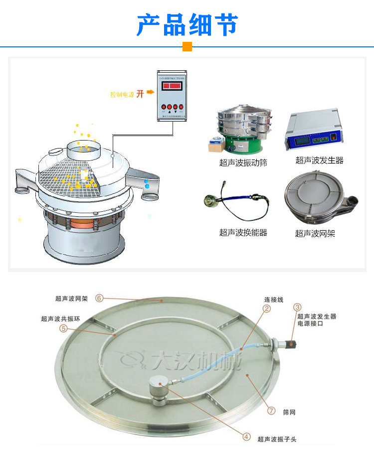 超聲波旋振篩產品細節